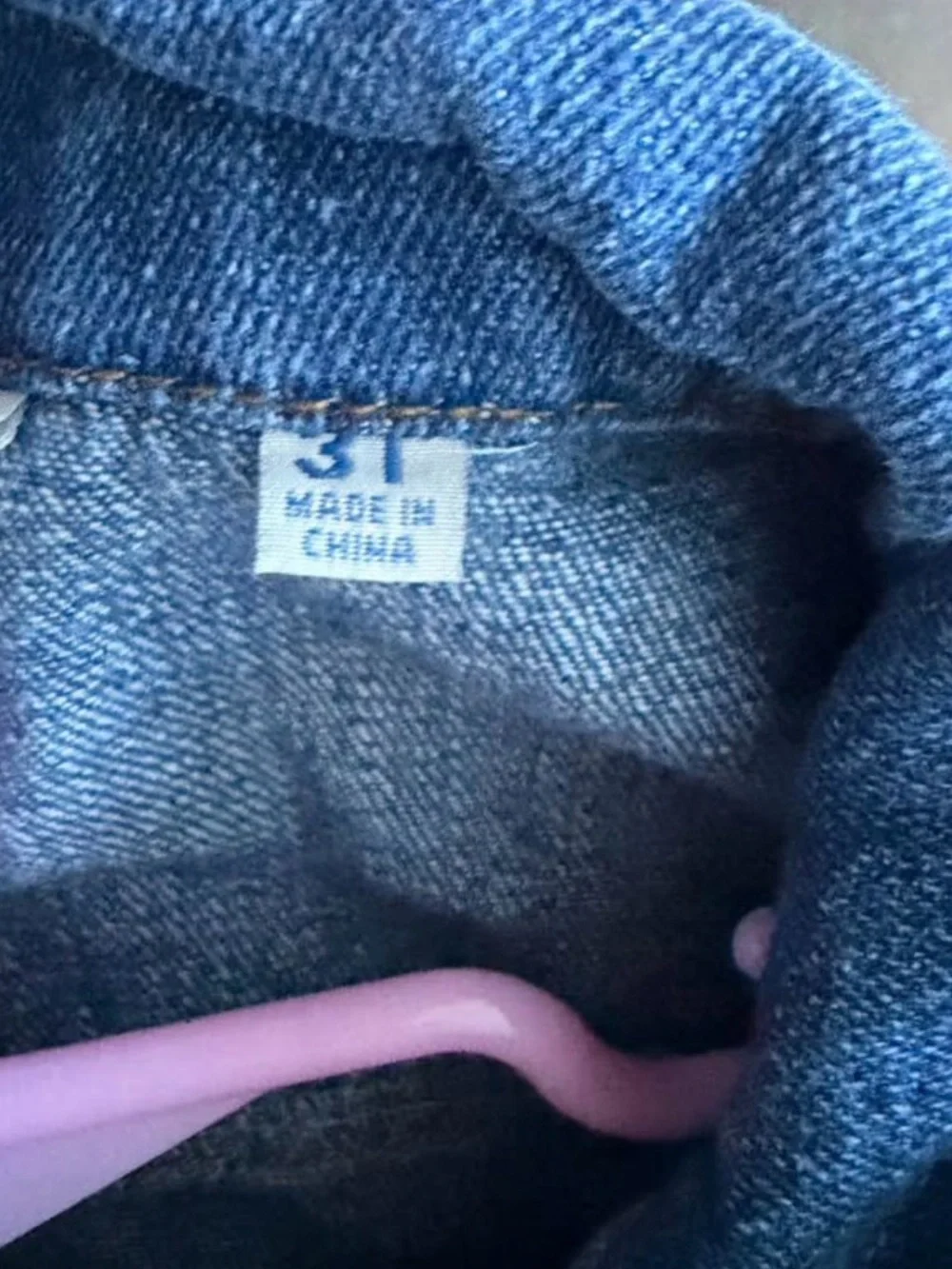 Kids Blue Denim Jacket with Union Jack Patch - Casual Button-Front